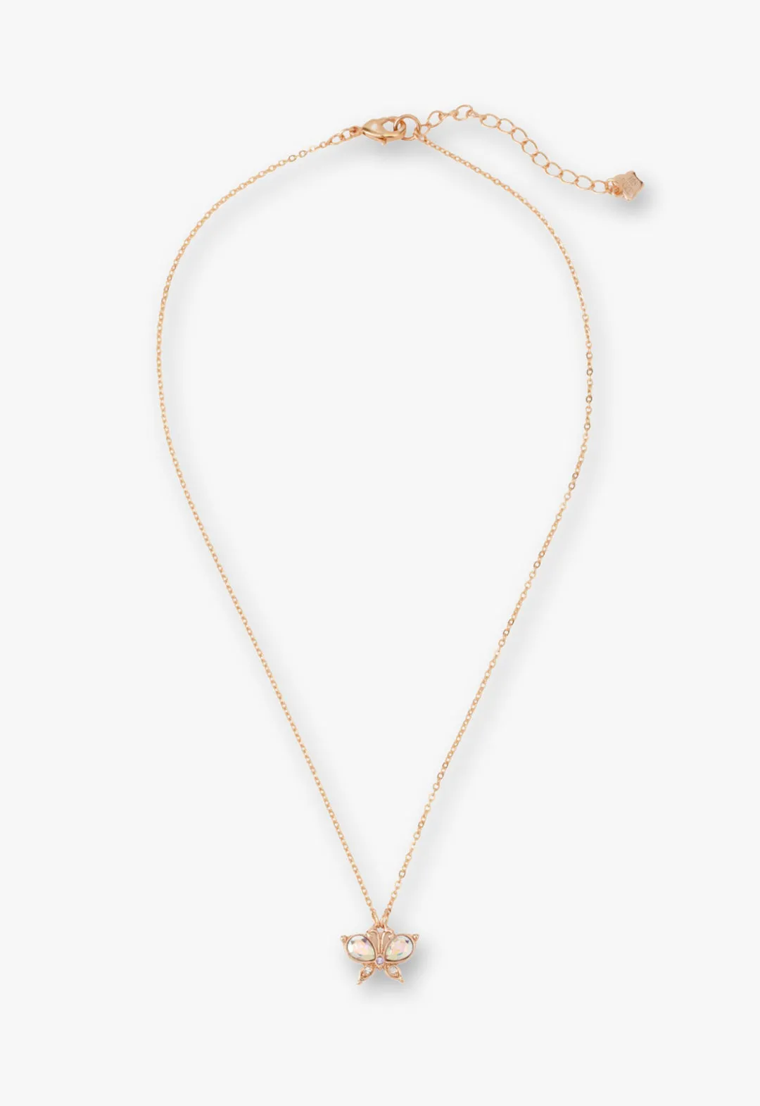 Rose Gold Butterfly Necklace sold by Anna Sui