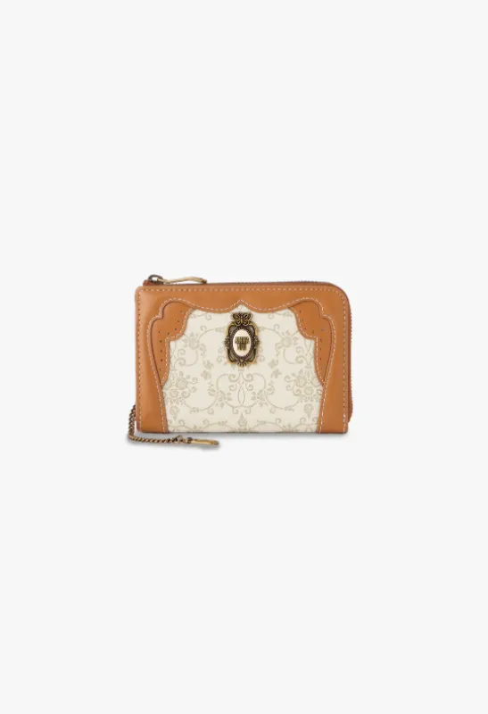 Lacey Roses Small Wallet - Beige sold by Anna Sui
