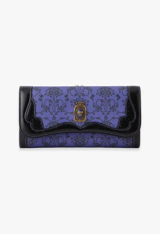 Lacey Roses Wallet - Purple sold by Anna Sui