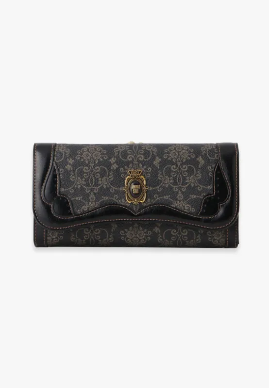 Lacey Roses Wallet - Black sold by Anna Sui