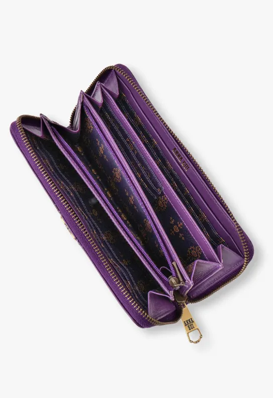 Victorian Quilted Wallet - Purple sold by Anna Sui product image thumbnail 3