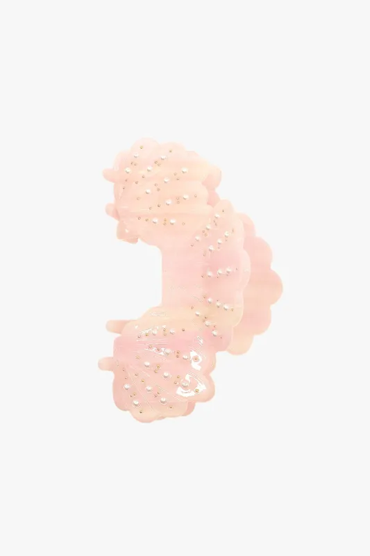 Pearlized Shell Jaw - Pink sold by Anna Sui