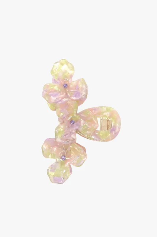 Triple Flower Rhinestone Jaw Clip sold by Anna Sui