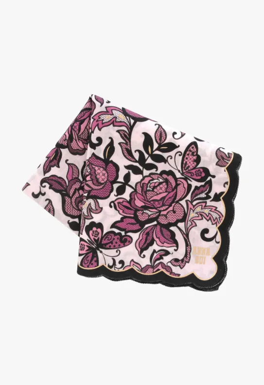 Butterfly Garden Handkerchief sold by Anna Sui