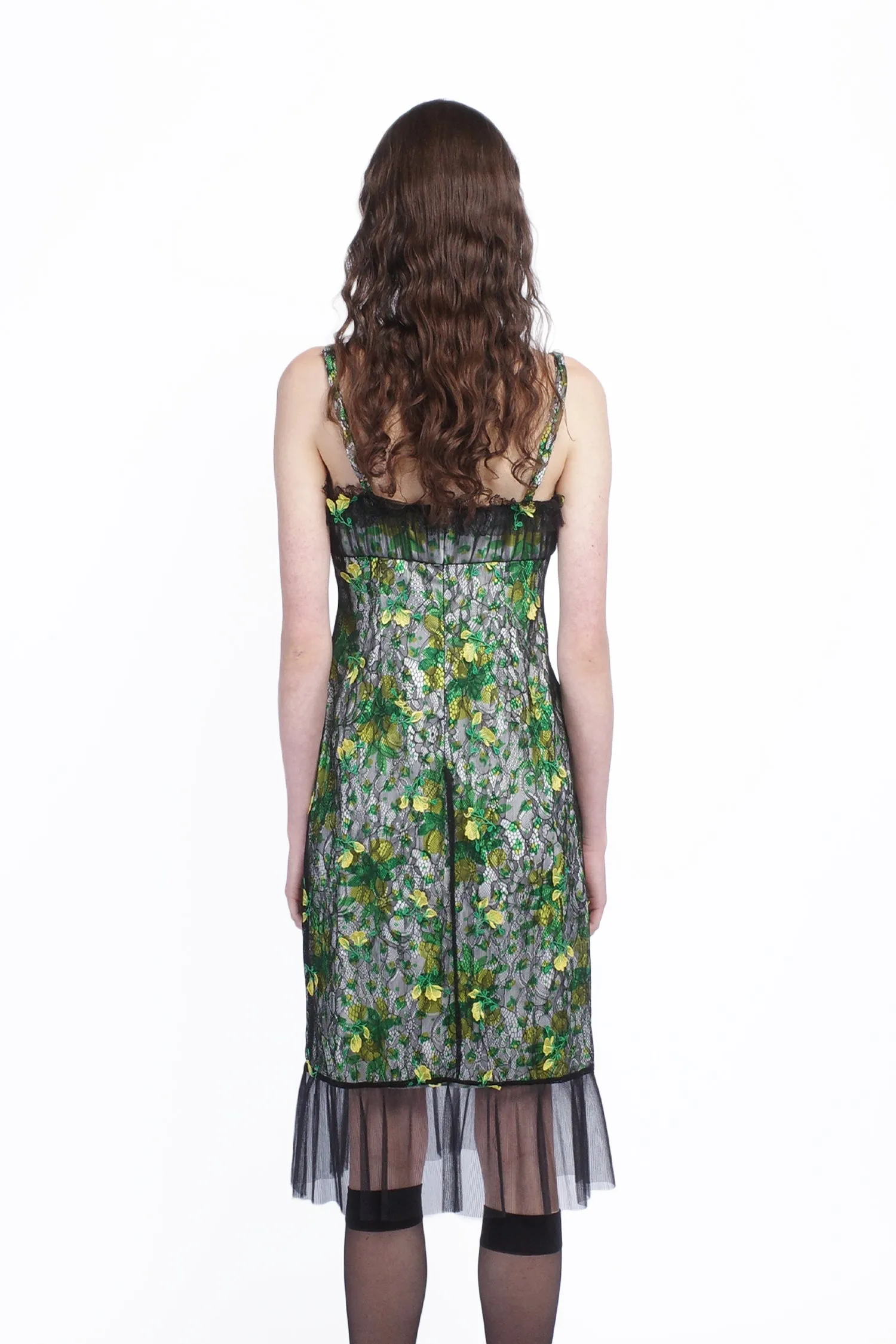 Rosebuds Lace Combo Slip Dress sold by Anna Sui product image thumbnail 4