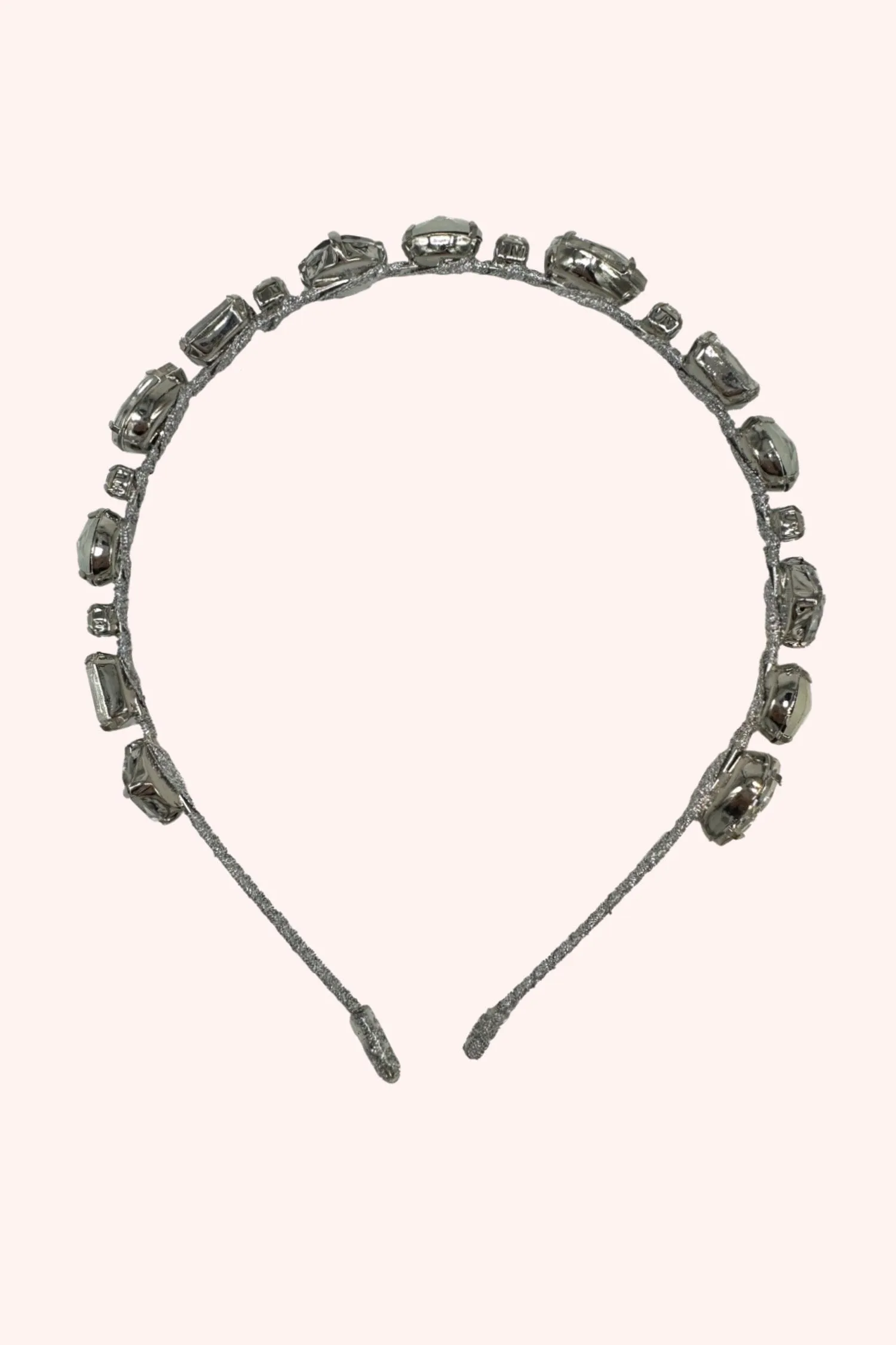 Enchanted Crystals Headband Silver sold by Anna Sui