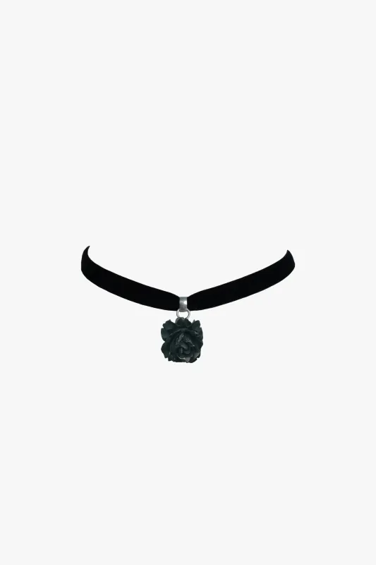 Retrolite Rose Velvet Choker sold by Anna Sui