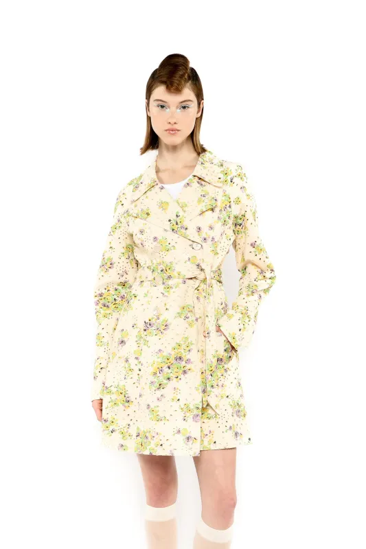 Rosies Posies Eyelet Trench Coat made by Anna Sui