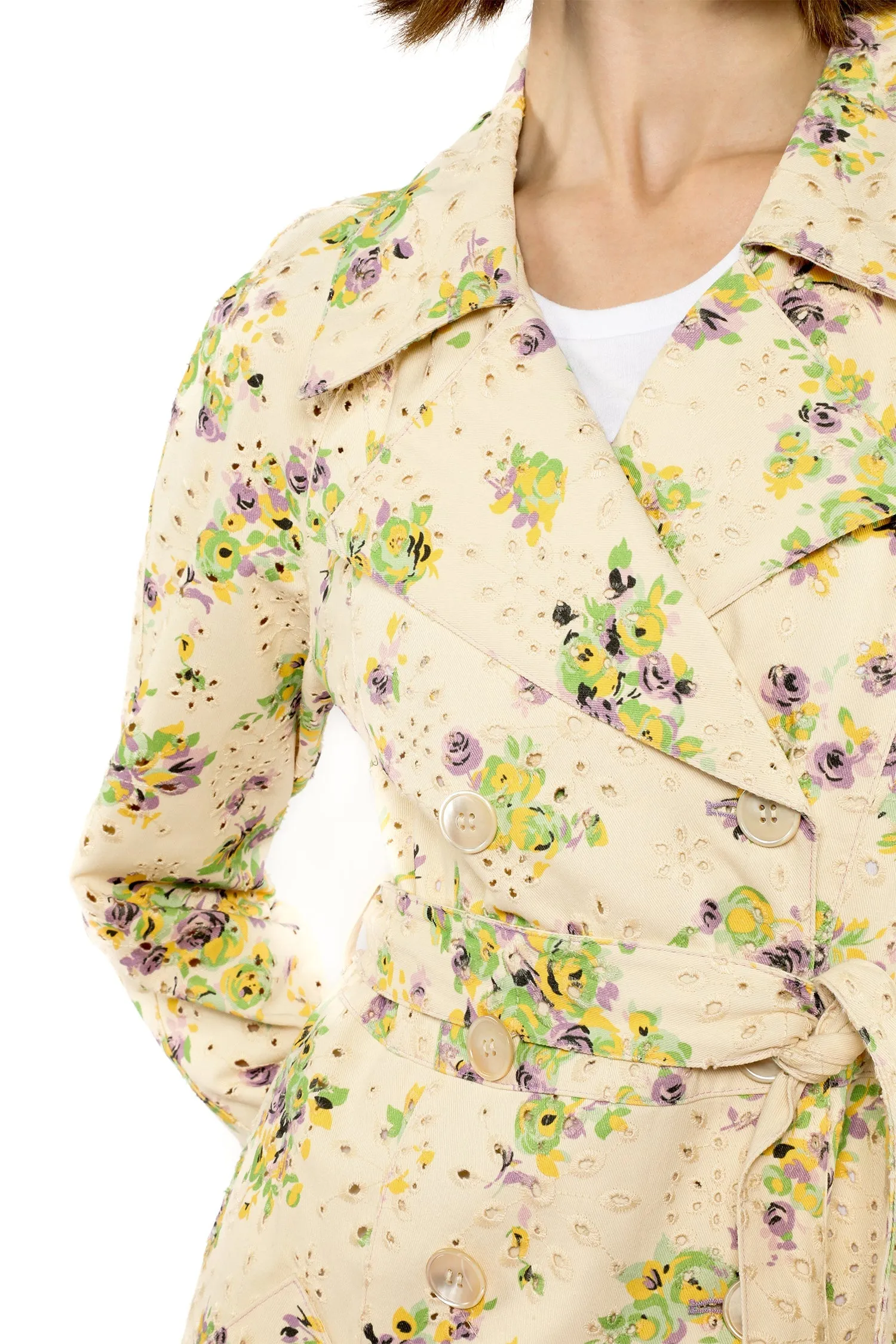 Rosies Posies Eyelet Trench Coat sold by Anna Sui product image thumbnail 5