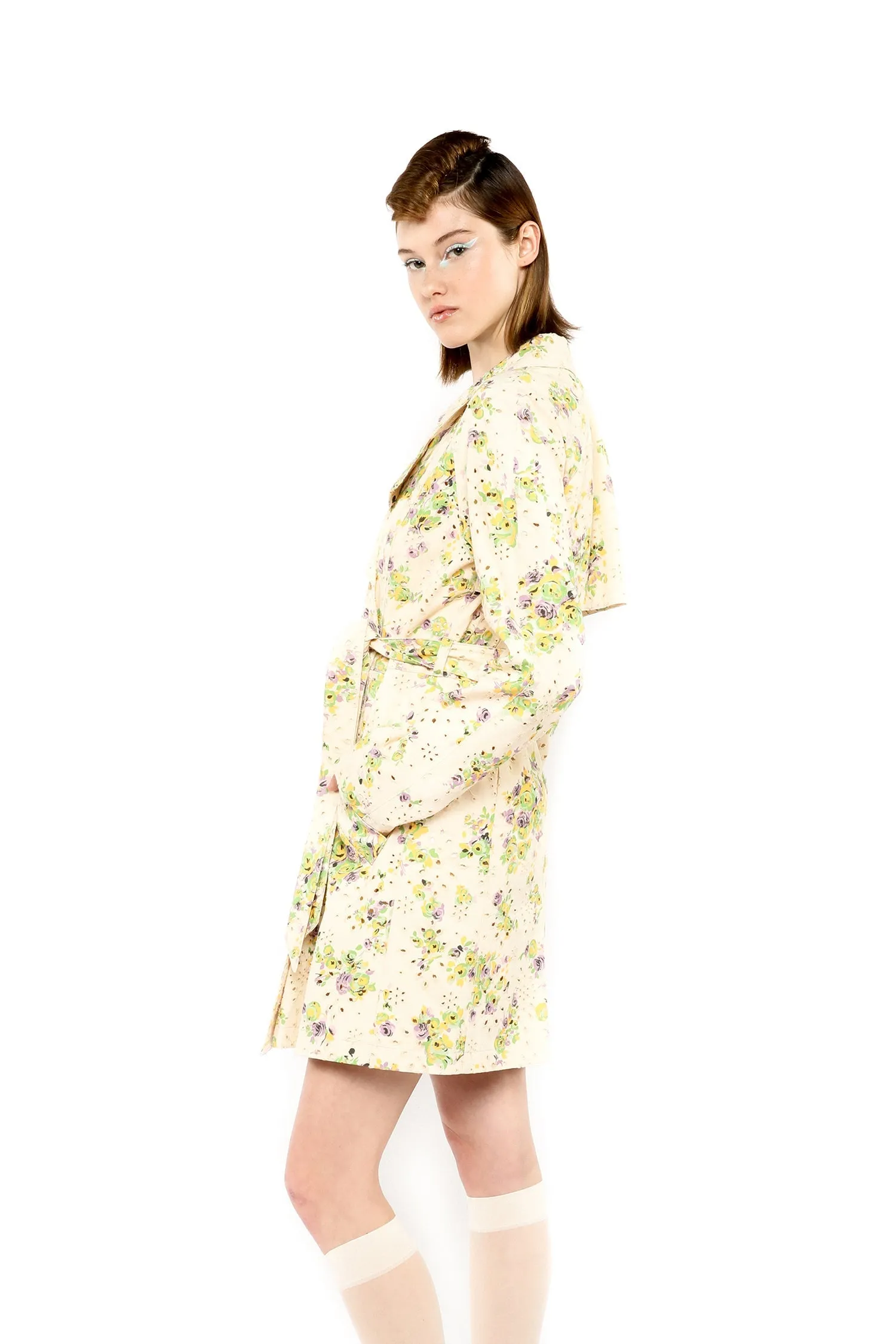 Rosies Posies Eyelet Trench Coat sold by Anna Sui product image thumbnail 3