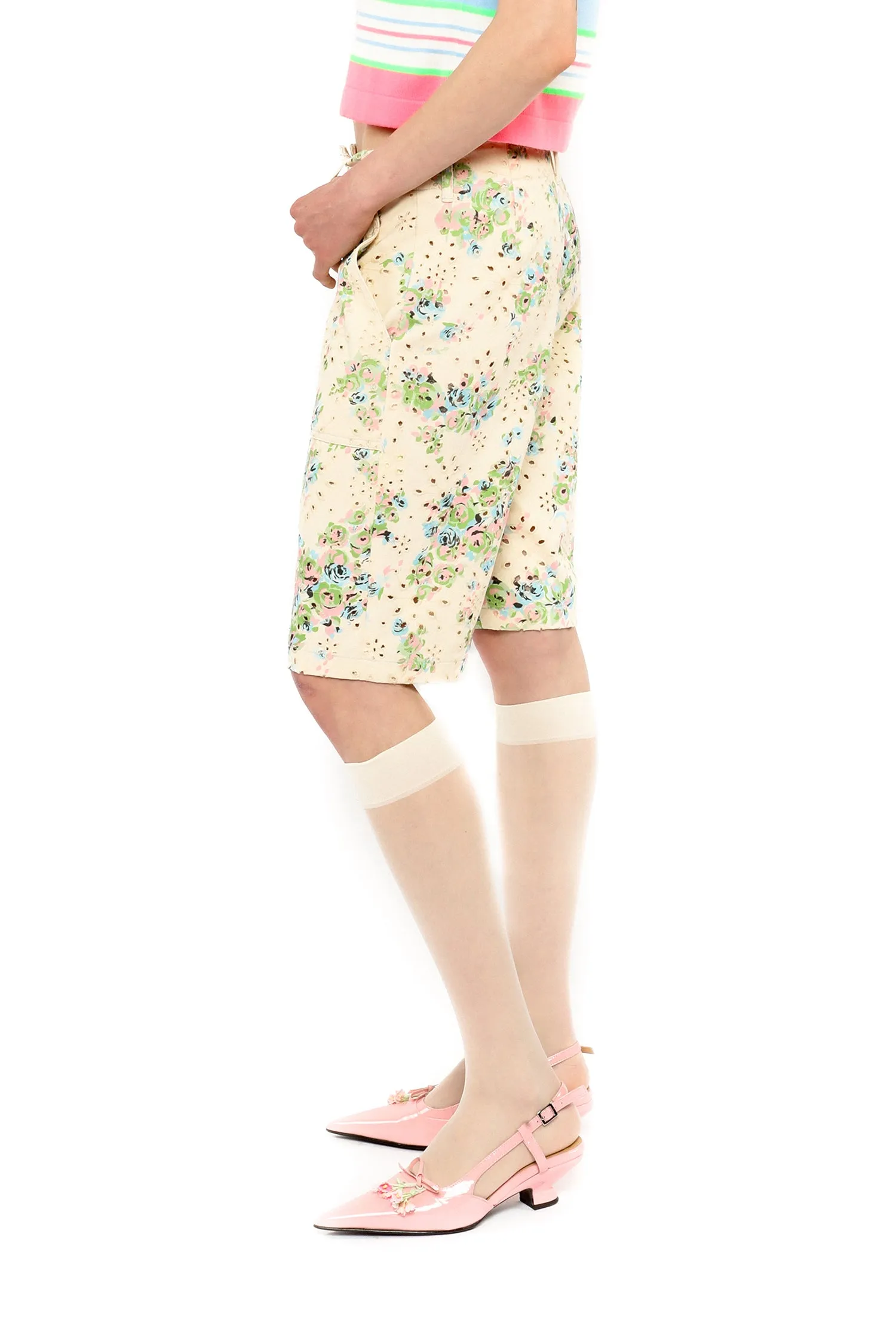 Rosies Posies Eyelet Bermuda Shorts sold by Anna Sui product image thumbnail 3