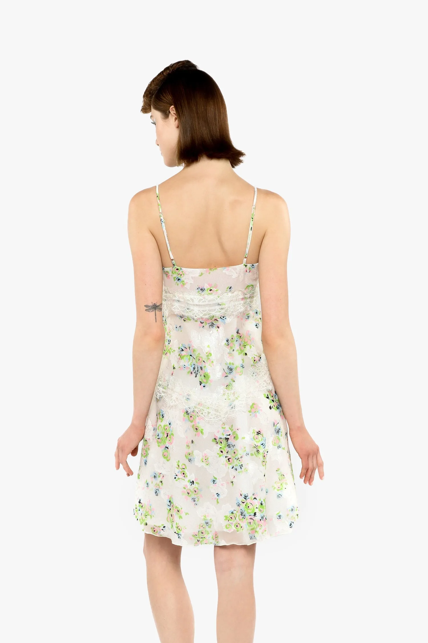 Rosies Posies Chiffon Romantic Lace Slip Dress sold by Anna Sui product image thumbnail 4