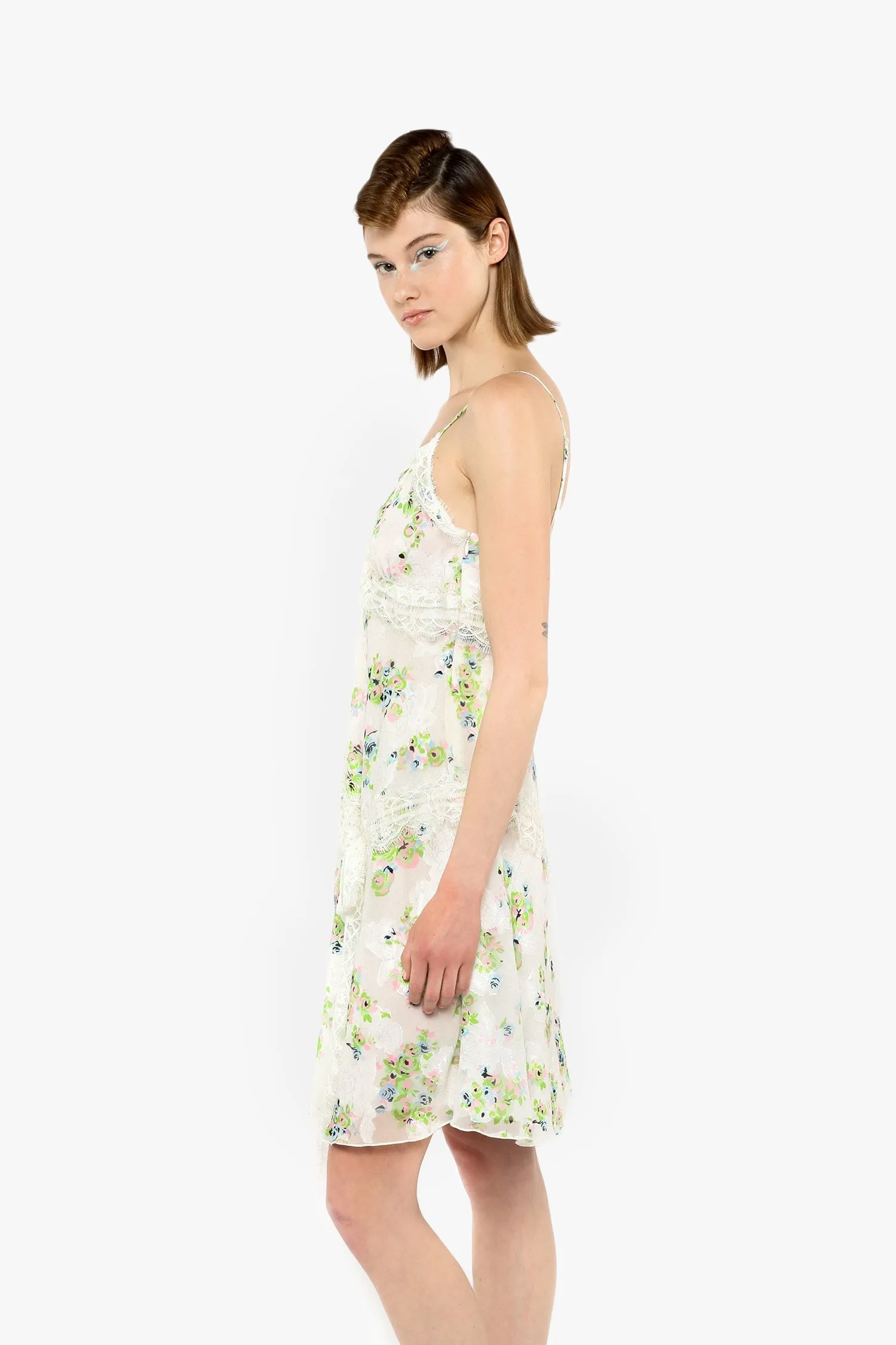 Rosies Posies Chiffon Romantic Lace Slip Dress sold by Anna Sui product image thumbnail 3