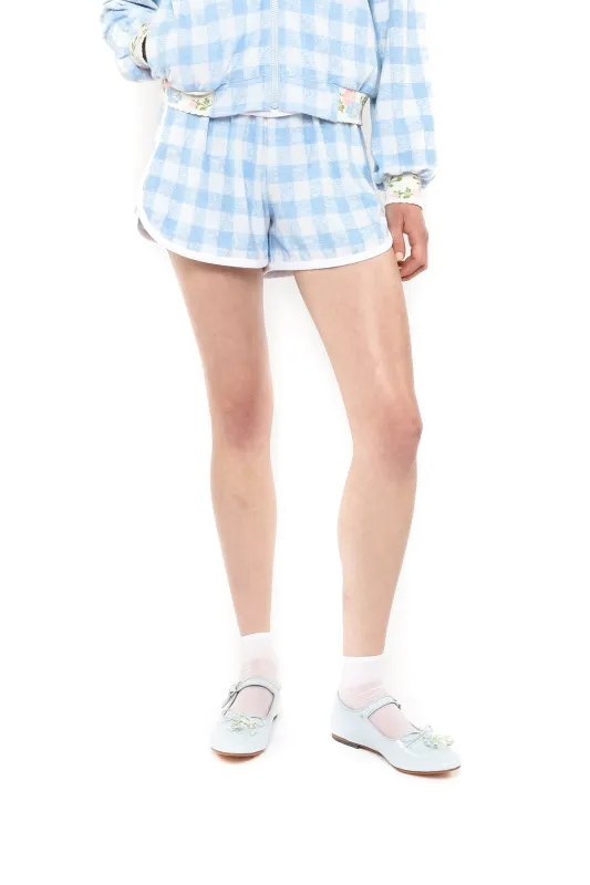 Gingham Terry Shorts sold by Anna Sui