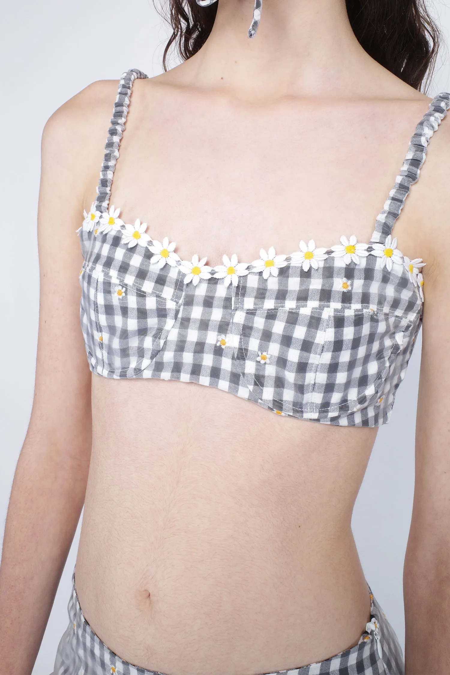 Daisy Embroidery on Gingham Bikini Set sold by Anna Sui product image thumbnail 4