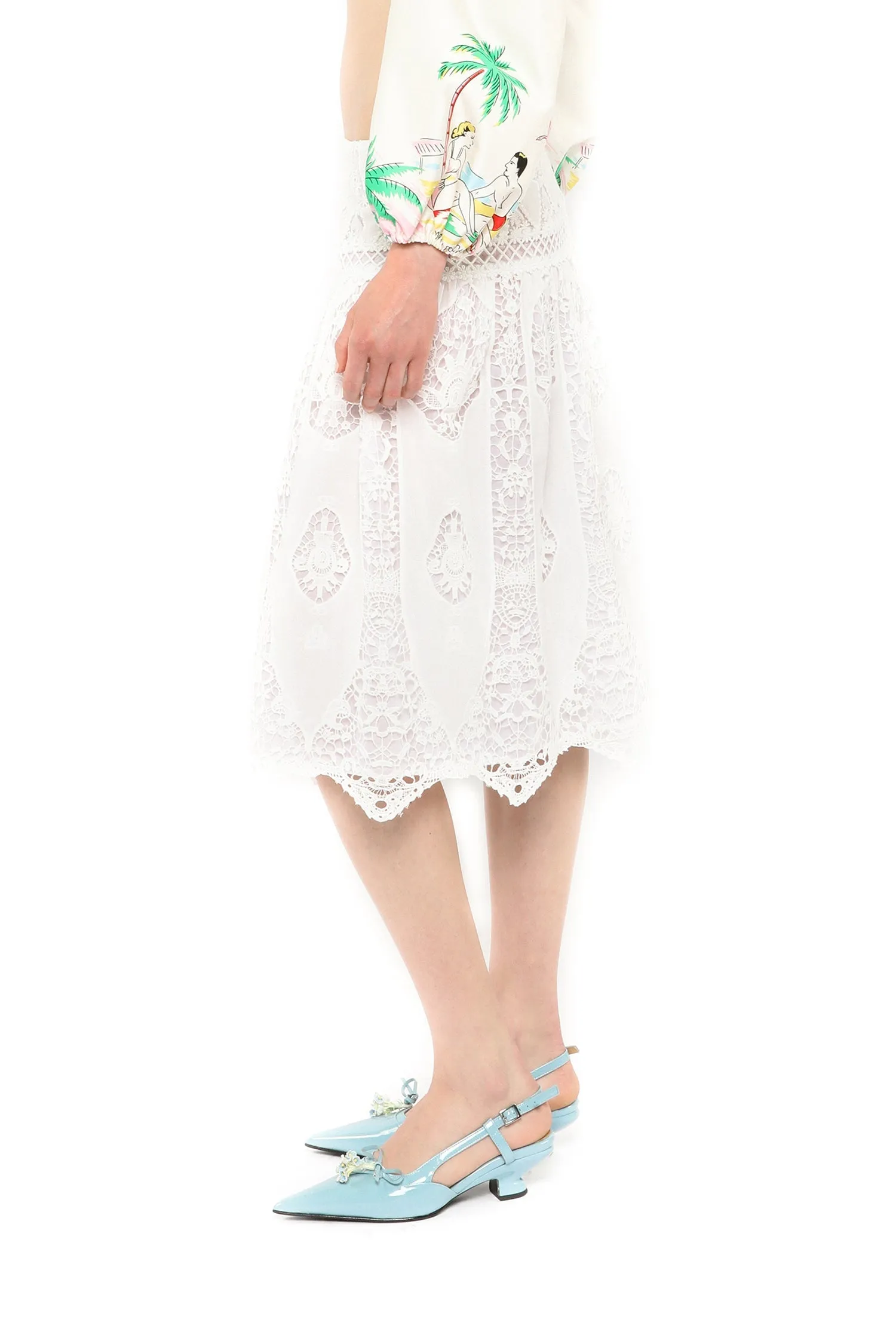 Applique Lace Combo Skirt sold by Anna Sui product image thumbnail 3