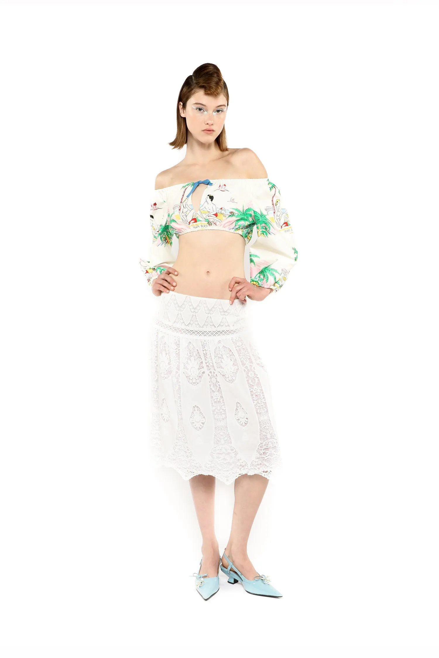 Applique Lace Combo Skirt sold by Anna Sui product image thumbnail 2