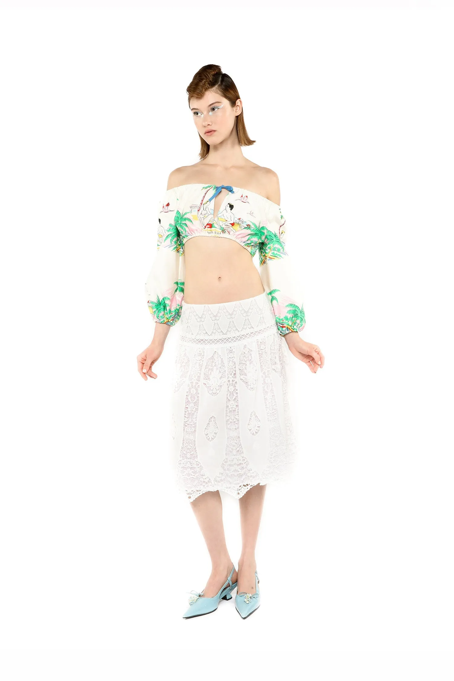 Applique Lace Combo Skirt sold by Anna Sui product image thumbnail 5