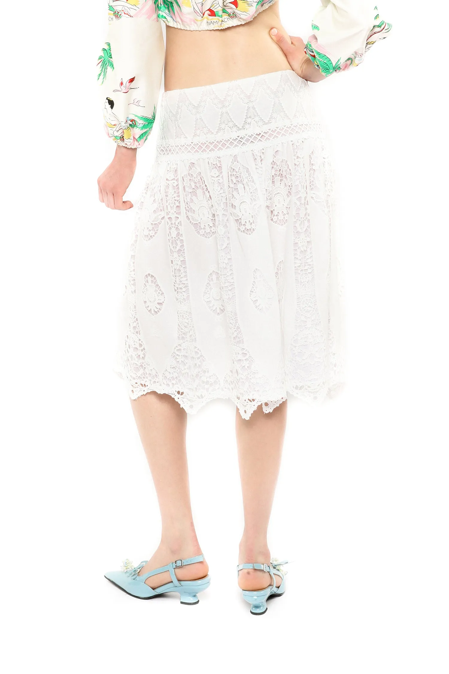 Applique Lace Combo Skirt sold by Anna Sui product image thumbnail 4