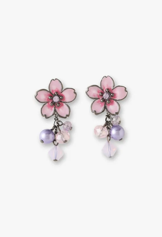 Cherry Blossom Delight Earrings made by Anna Sui