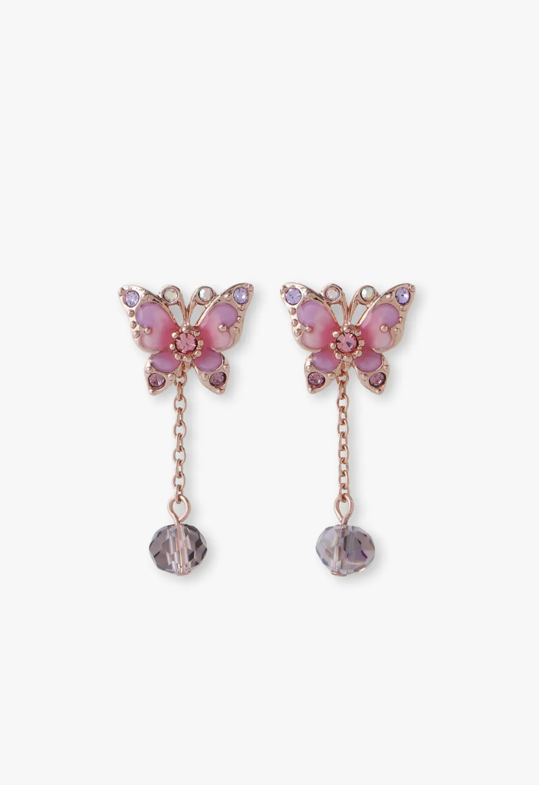Pink Fantasy Butterfly Earrings sold by Anna Sui
