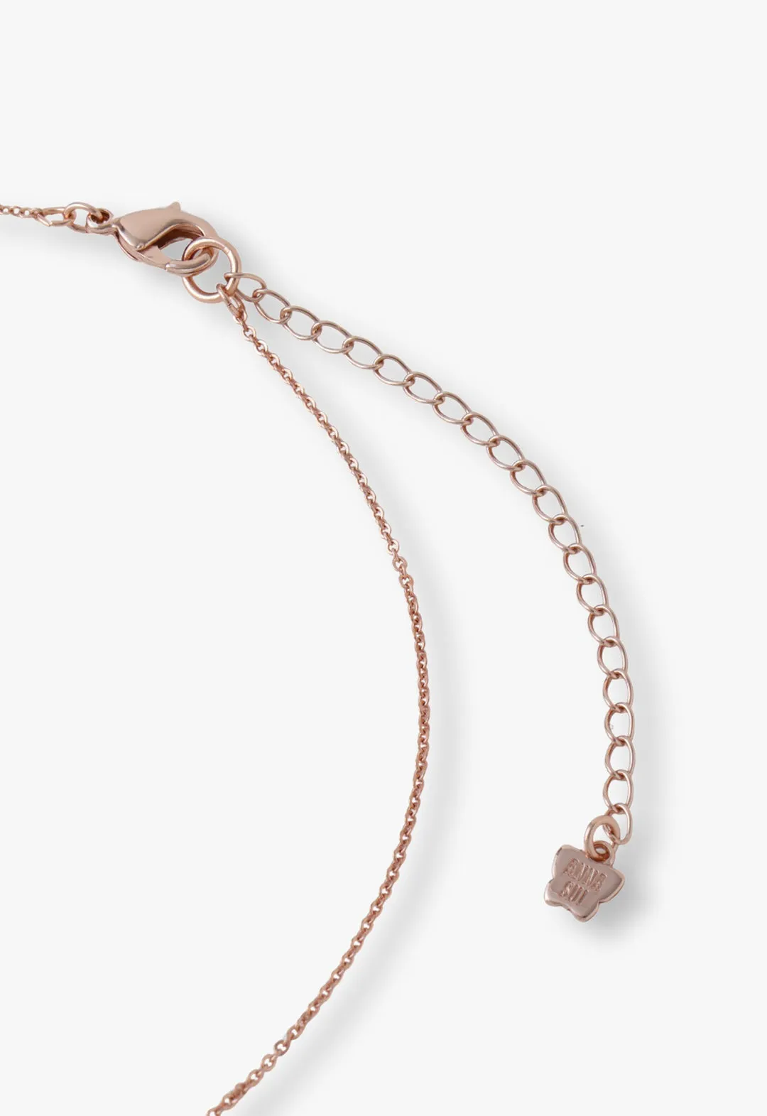 Pink & Lavender Butterfly Glow Necklace - Rose Gold sold by Anna Sui product image thumbnail 4