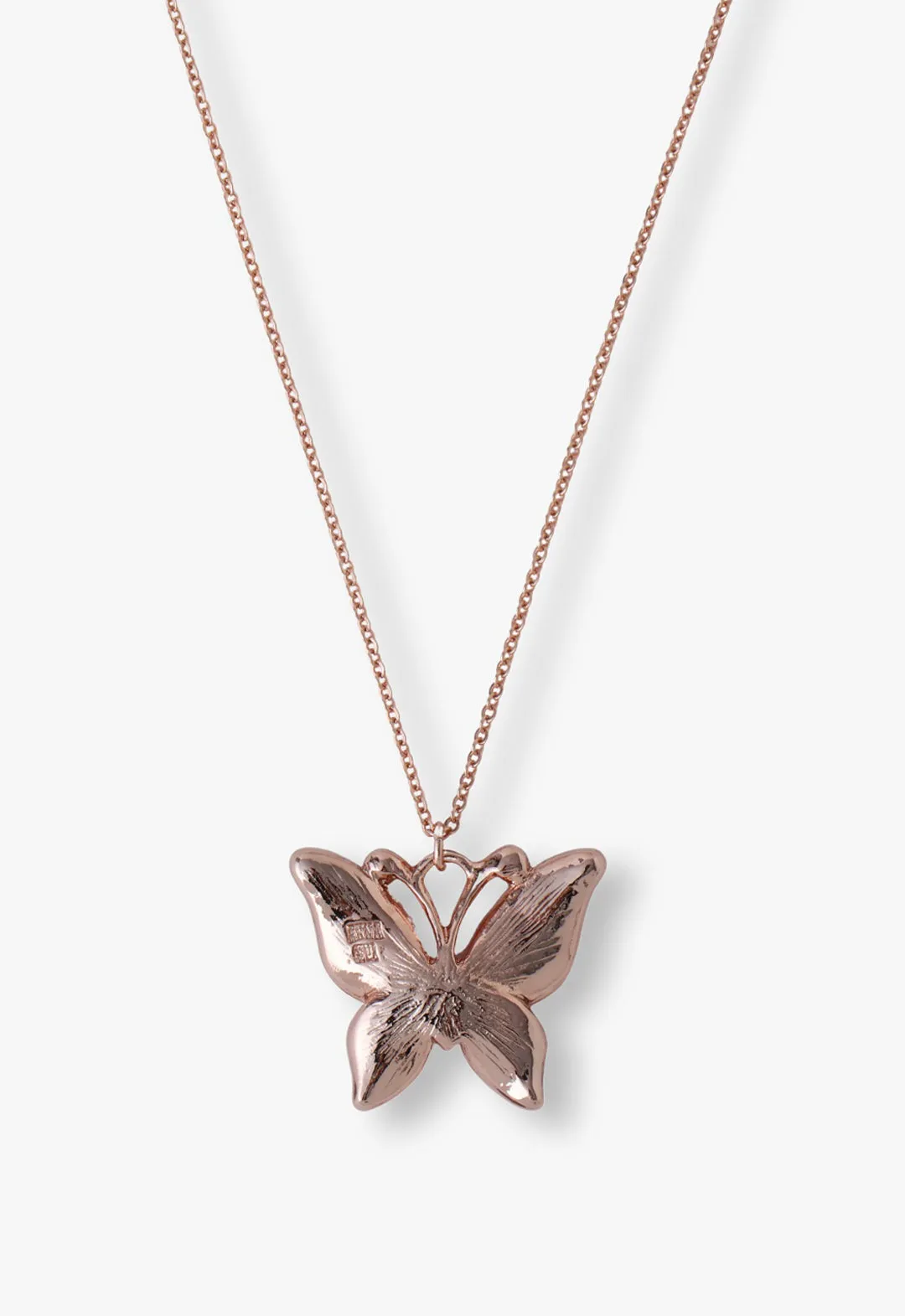 Pink & Lavender Butterfly Glow Necklace - Rose Gold sold by Anna Sui product image thumbnail 3