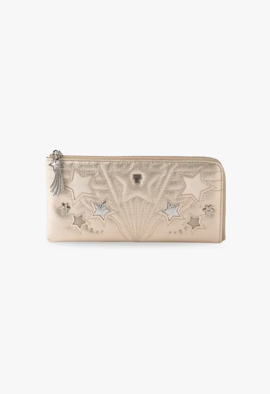 Starstruck Half-Zip Wallet - Gold sold by Anna Sui