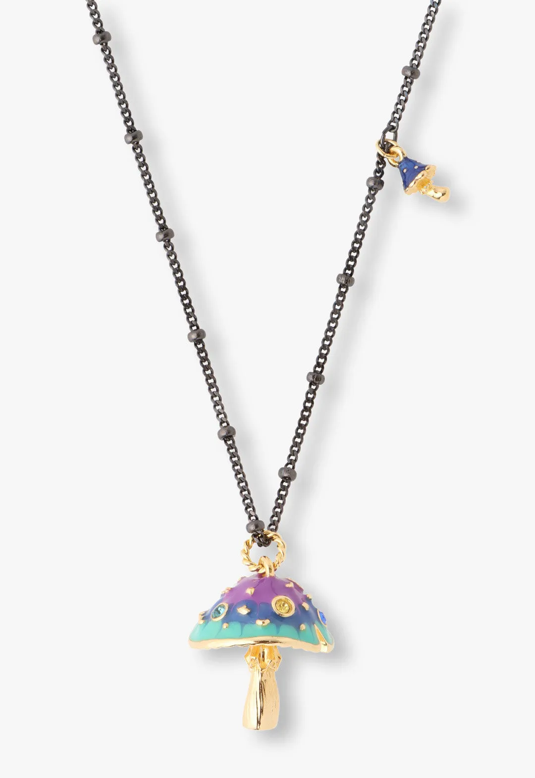 Fairytale Mushroom Necklace - Gunmetal sold by Anna Sui product image thumbnail 2