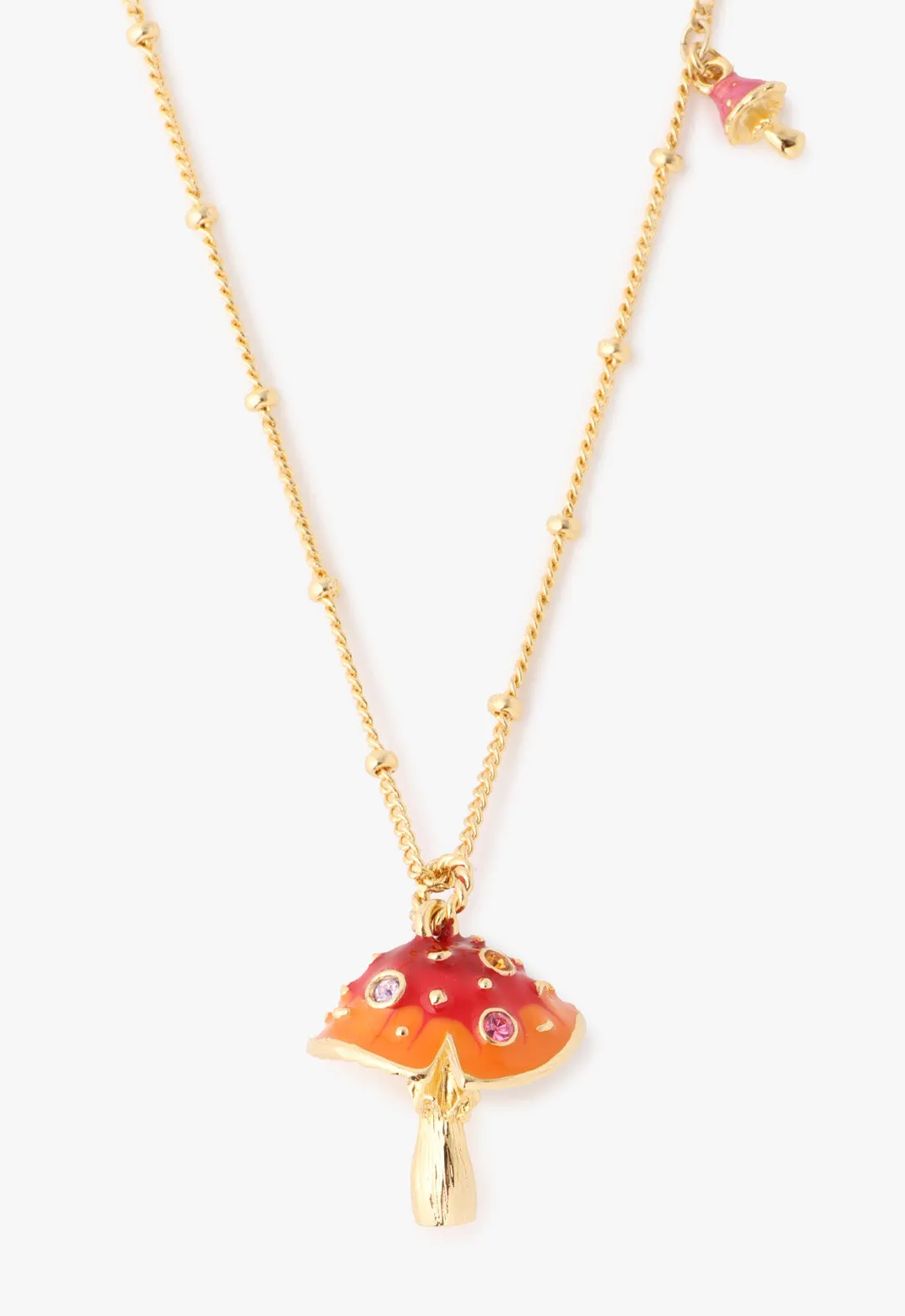 Fairytale Mushroom Necklace - Gold sold by Anna Sui product image thumbnail 2