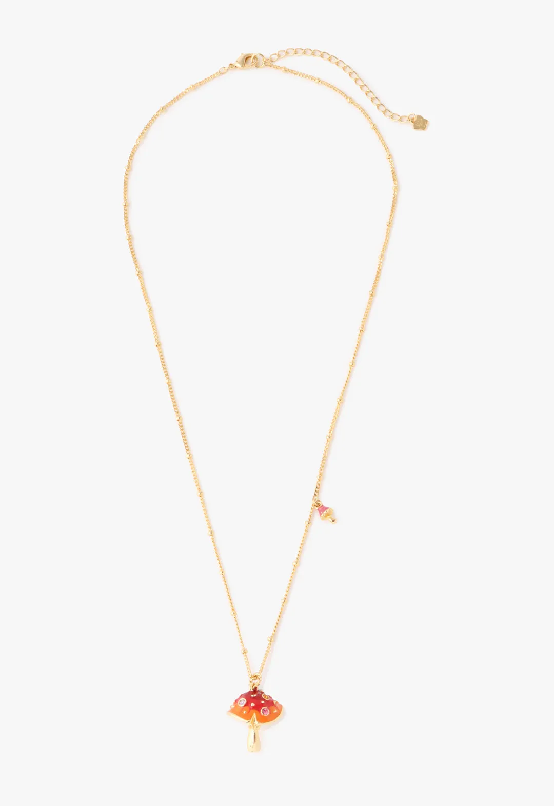 Fairytale Mushroom Necklace - Gold sold by Anna Sui