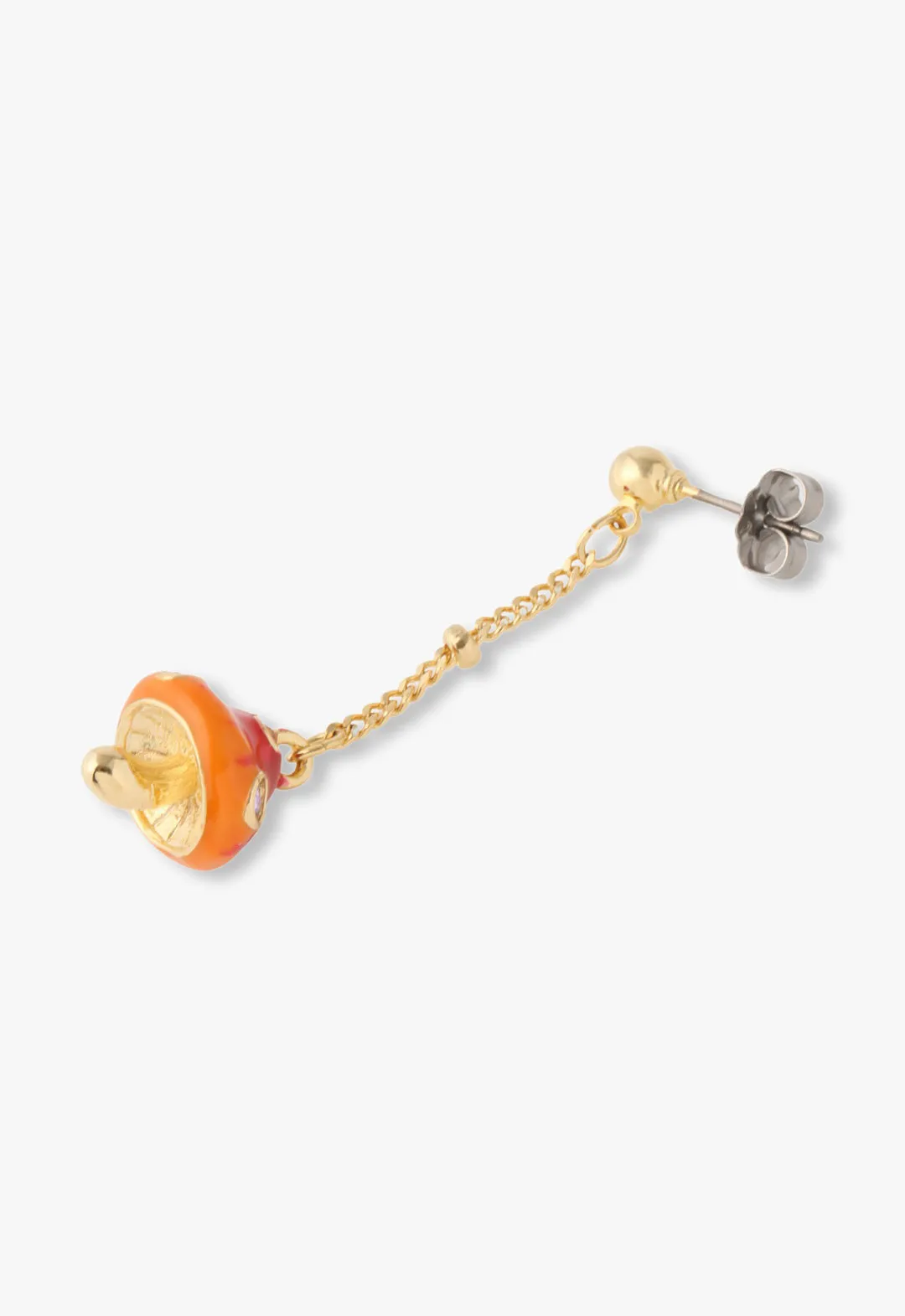 Enchanted Mini Mushroom Earrings - Gold sold by Anna Sui product image thumbnail 4