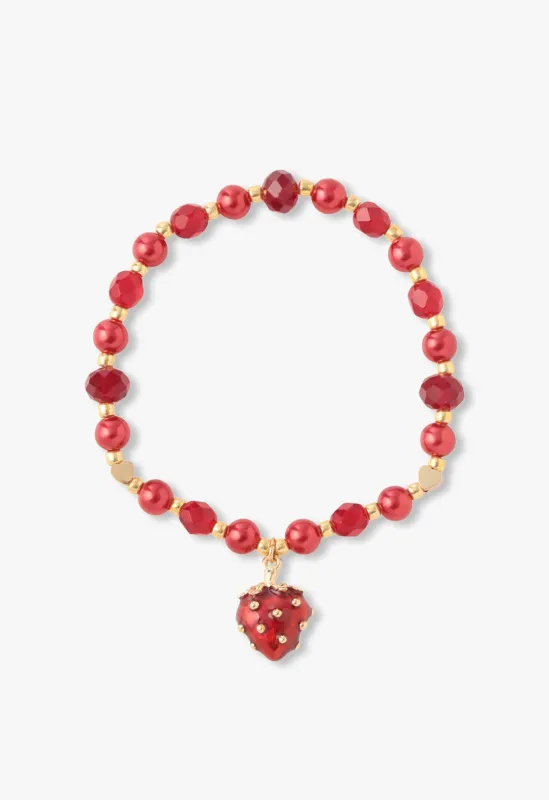 Sweet Strawberry Charm Bracelet sold by Anna Sui