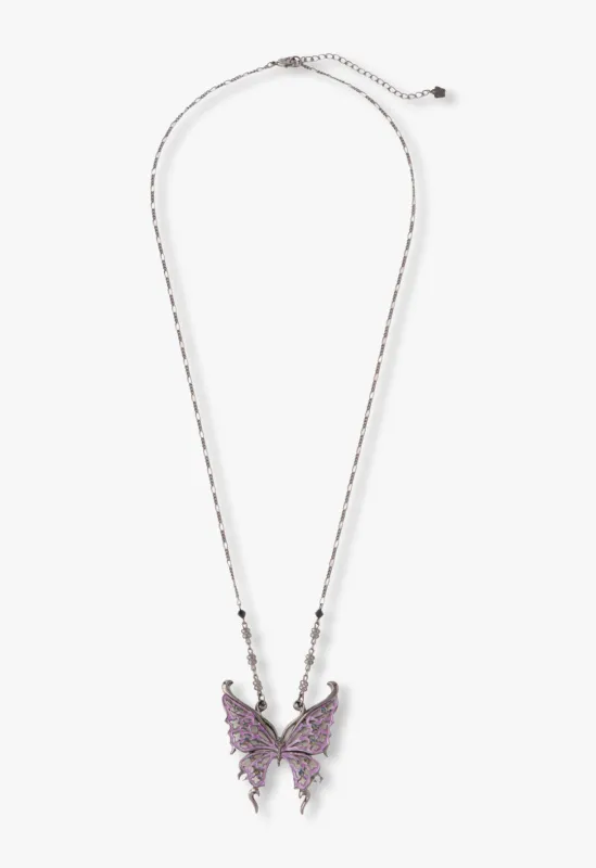 Rock & Roll Butterfly Necklace made by Anna Sui