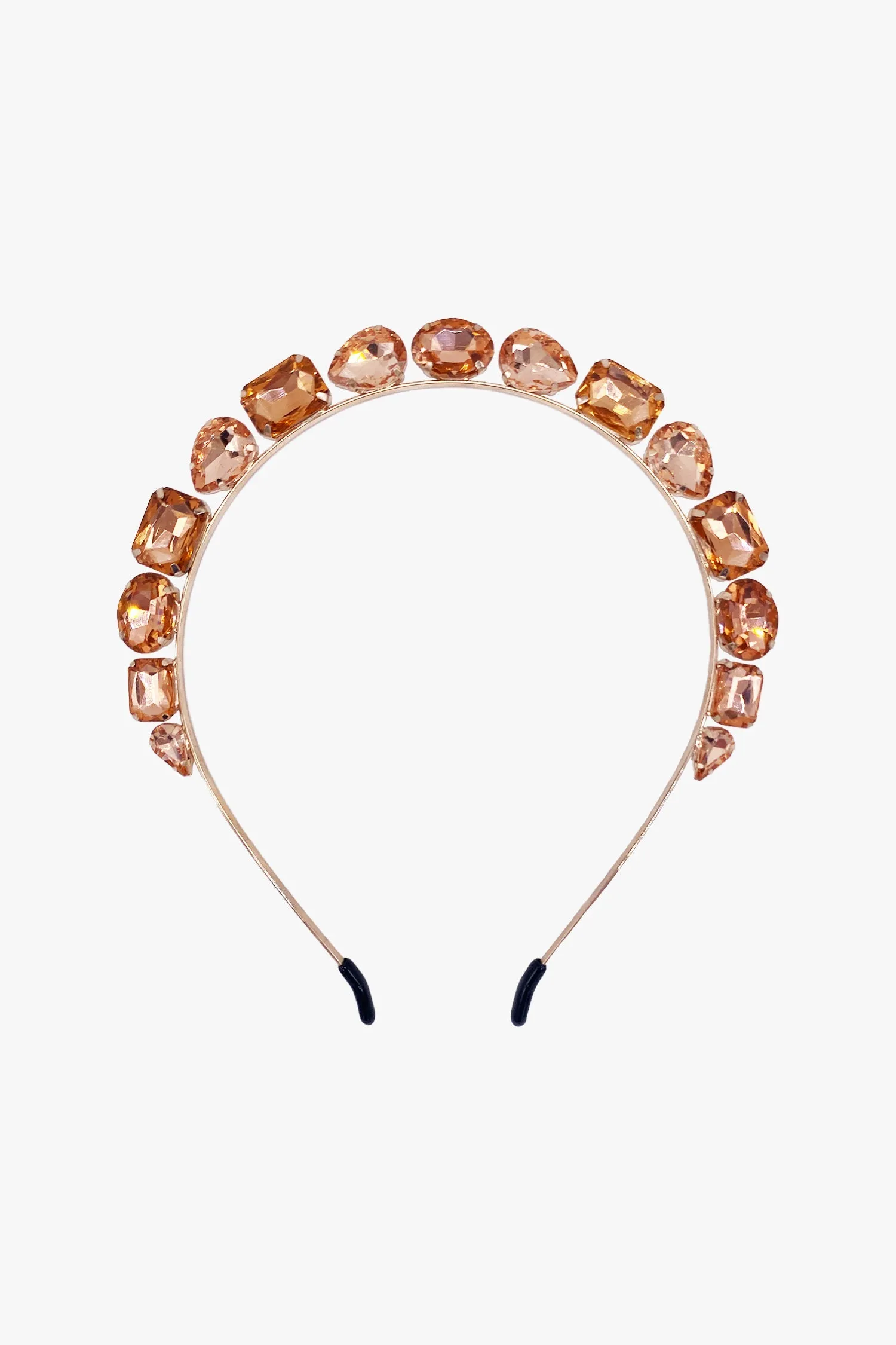 Jeweled Rose Gold Crown Headband sold by Anna Sui