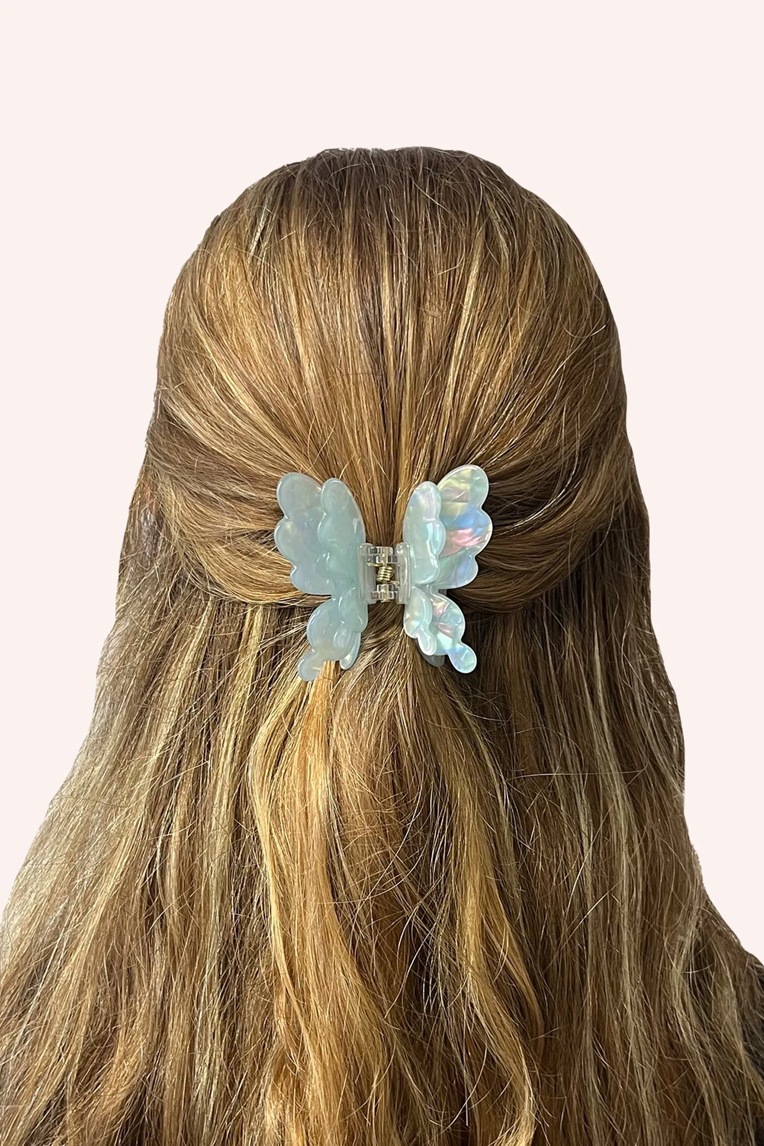 Pastel Iridescent Butterfly Jaw Clip Aqua sold by Anna Sui product image thumbnail 4