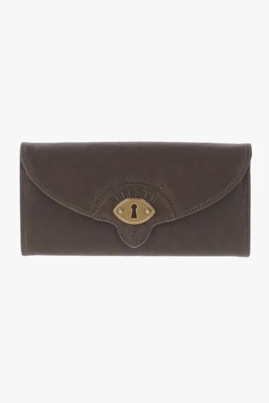 Butterfly Embossed Keyhole Wallet sold by Anna Sui