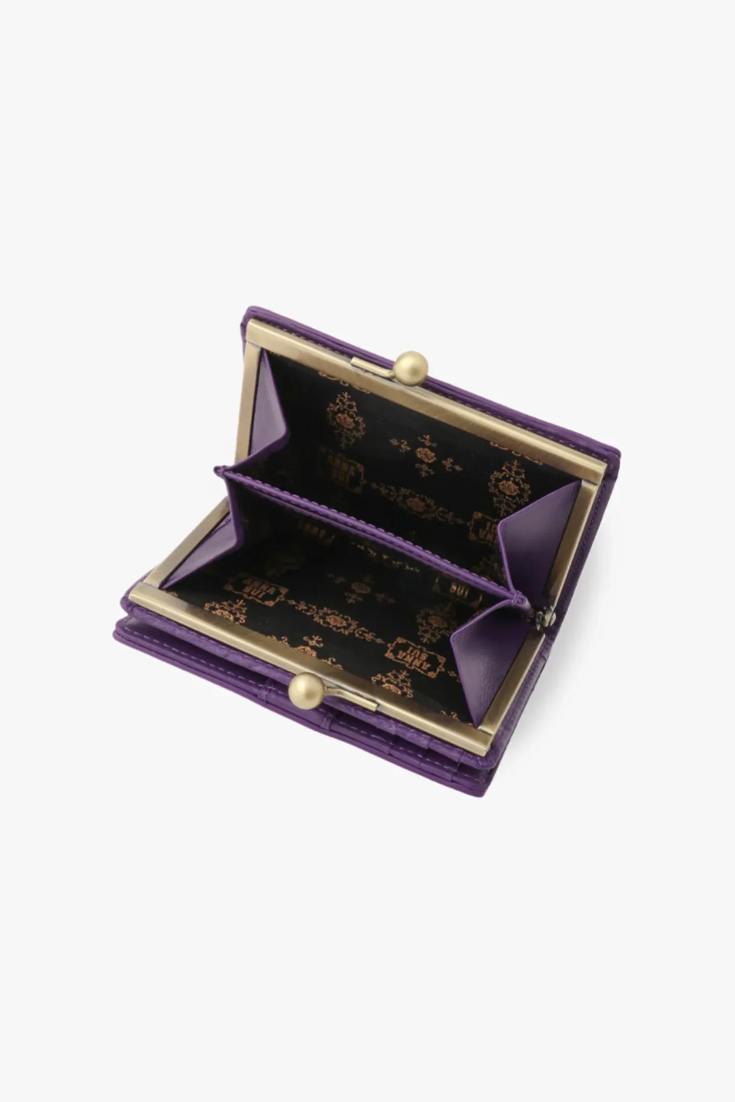 Purple Retro Button Small Wallet sold by Anna Sui product image thumbnail 5