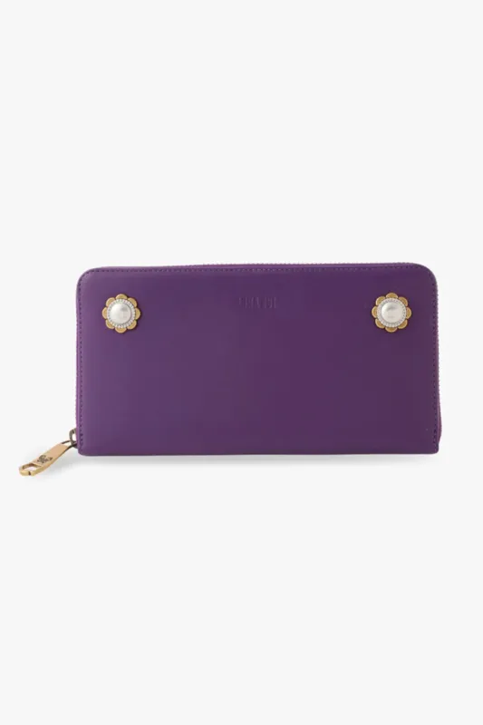 Purple Retro Button Wallet sold by Anna Sui