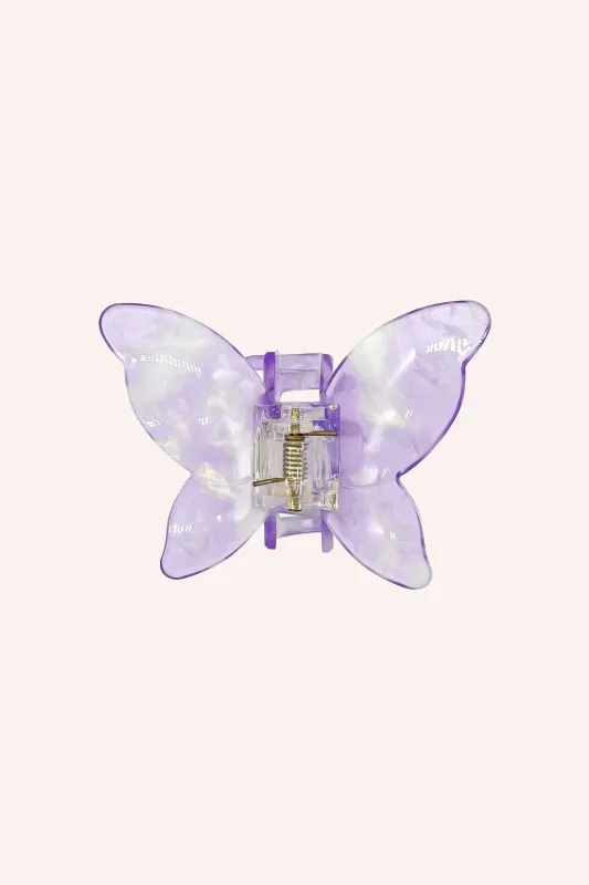 Large Gemstone Butterfly Jaw Clip - Lavender sold by Anna Sui