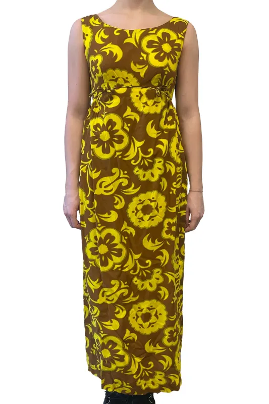 Vintage Kamani O Hawaii Floral Maxi Dress sold by Anna Sui