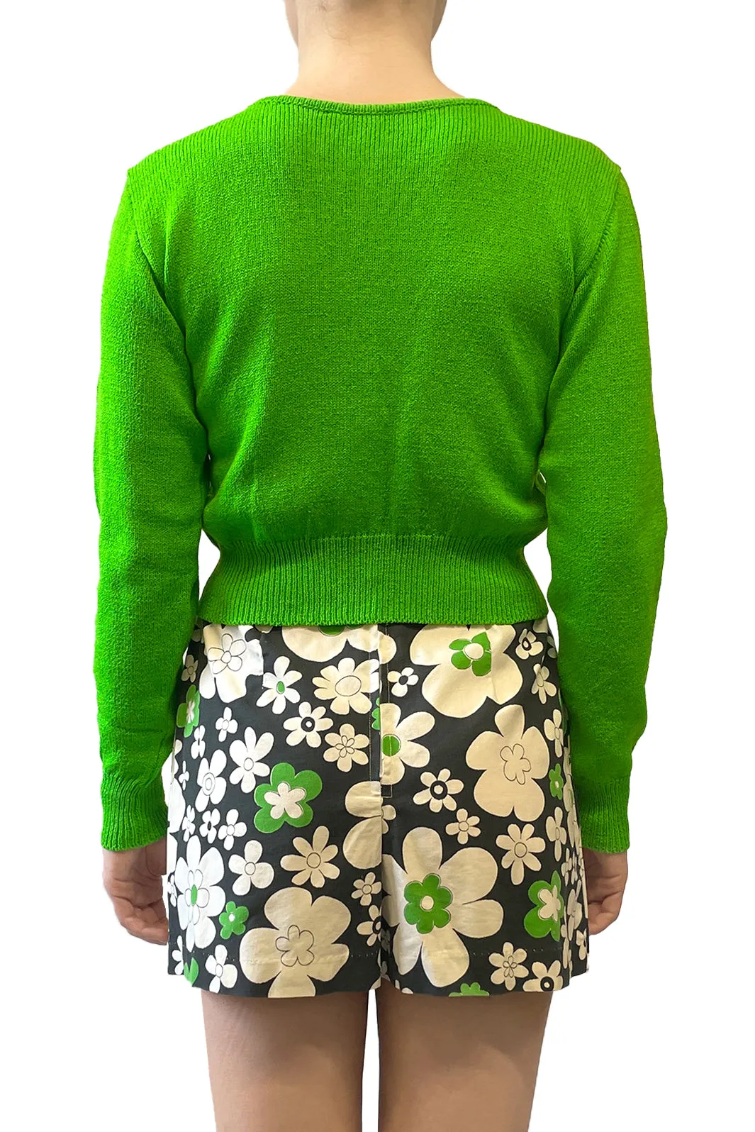 James Coviello for Anna Sui Cropped Green Cardigan sold by Anna Sui product image thumbnail 3