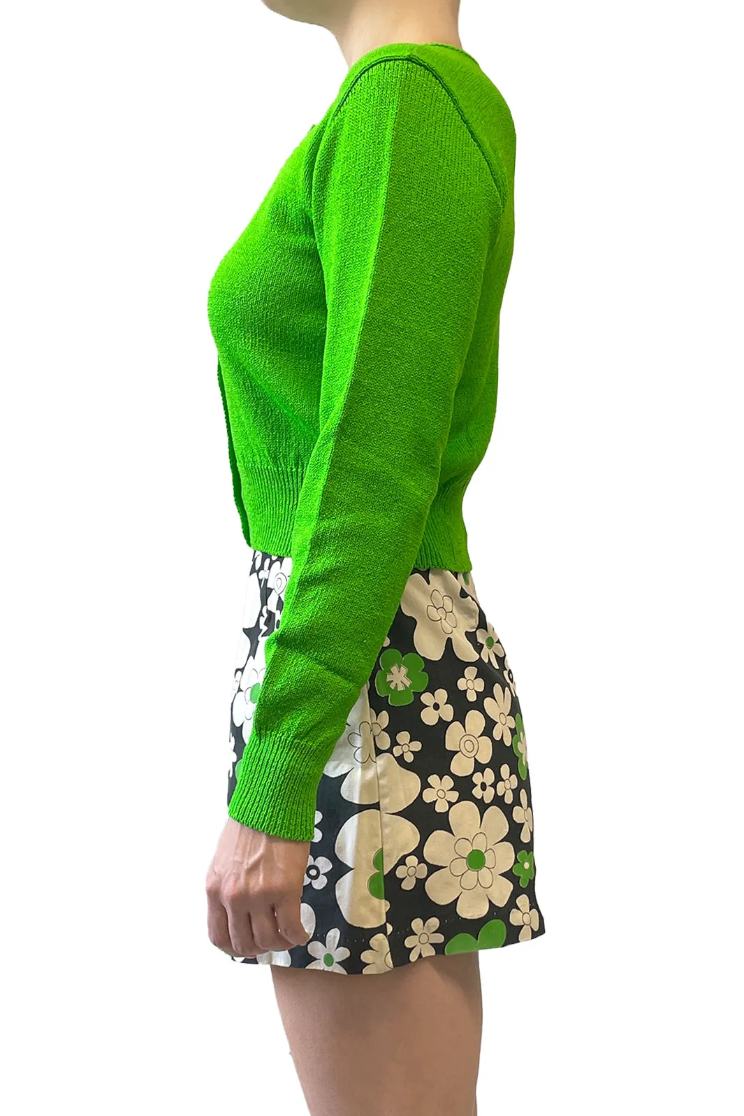 James Coviello for Anna Sui Cropped Green Cardigan sold by Anna Sui product image thumbnail 2