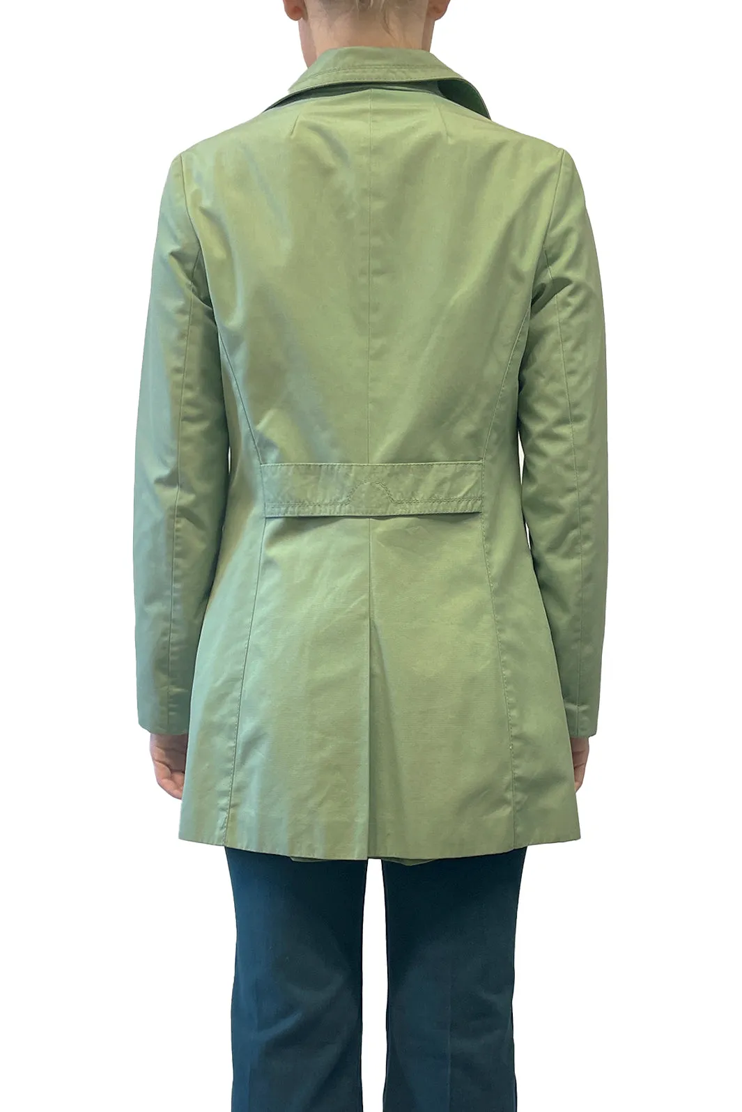 Vintage Sixties C&A Green Button Up Trench Coat sold by Anna Sui product image thumbnail 3