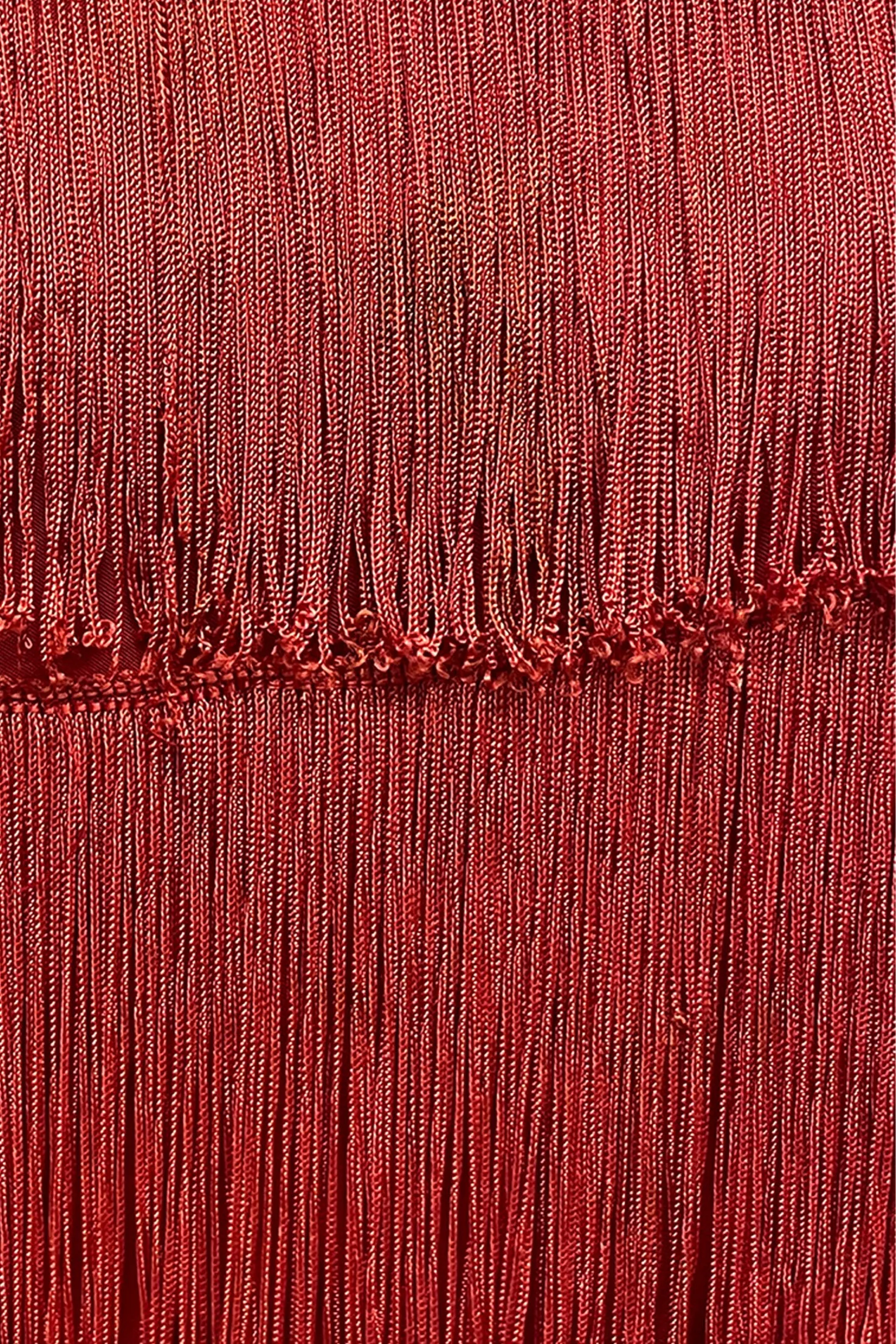 Vintage Red Fringe Midi Dress sold by Anna Sui product image thumbnail 5