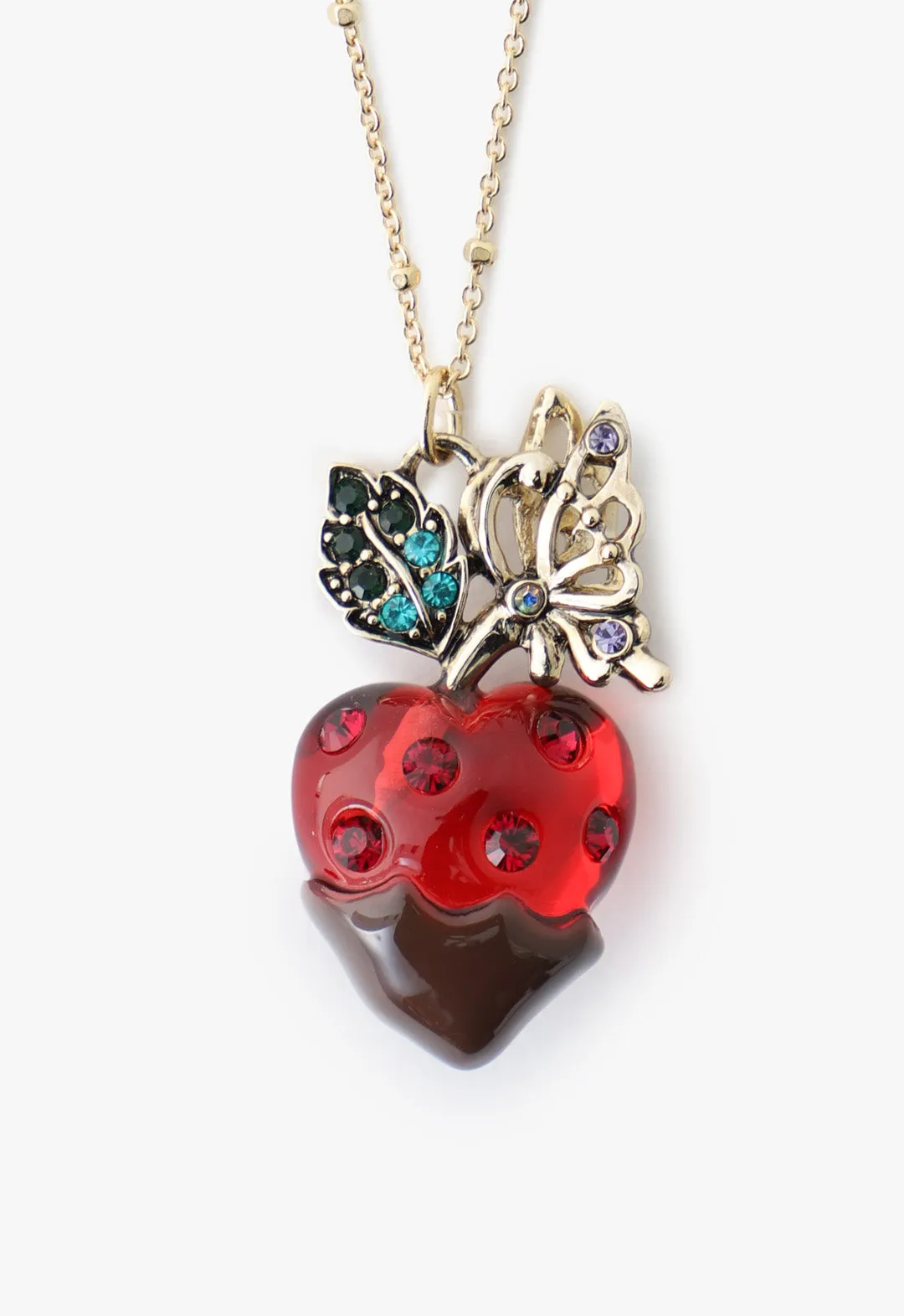 Chocolate Covered Strawberry Necklace - Red Multi sold by Anna Sui product image thumbnail 2