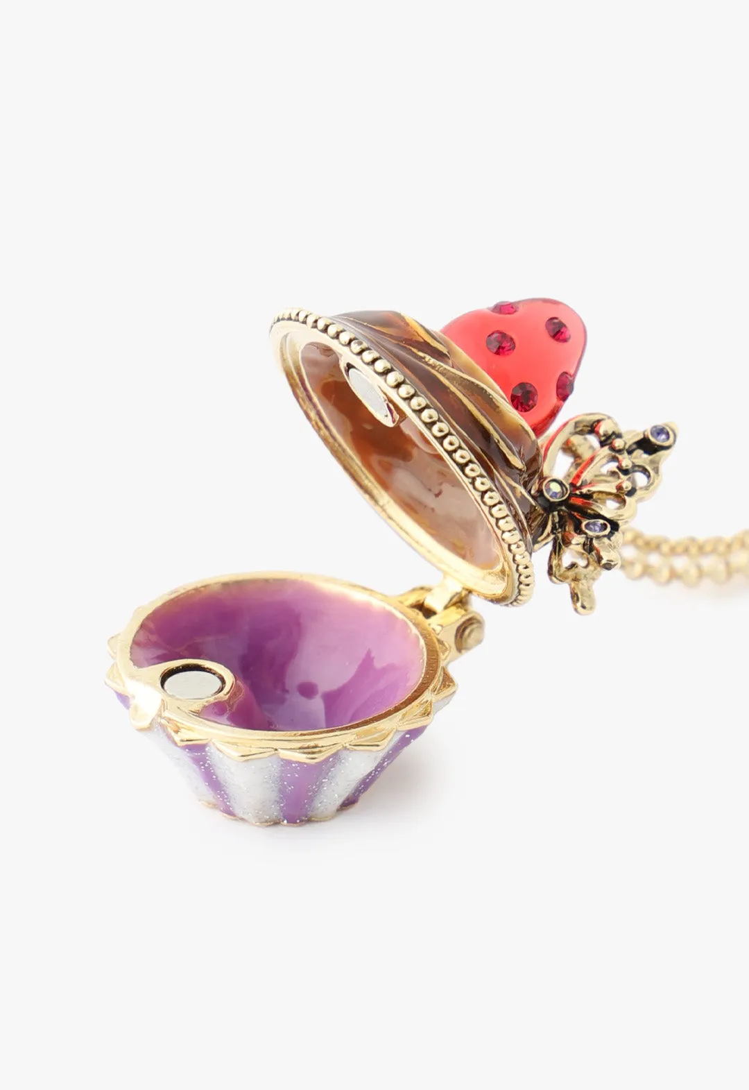 Strawberry Cupcake Necklace - Red Multi sold by Anna Sui product image thumbnail 3