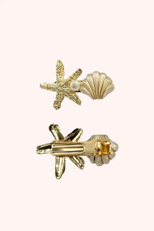 Star of the Sea Hair Clip White Opal sold by Anna Sui