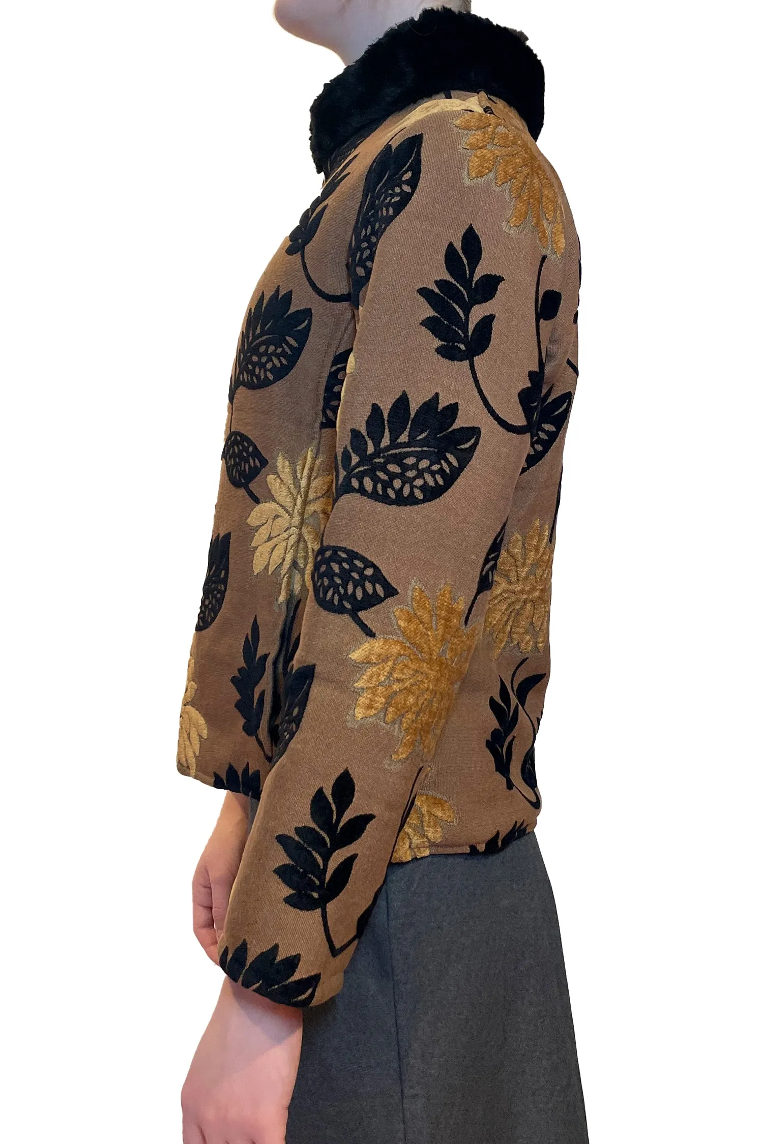 Vintage Scandinavian Chenille Jacquard Jacket sold by Anna Sui product image thumbnail 2