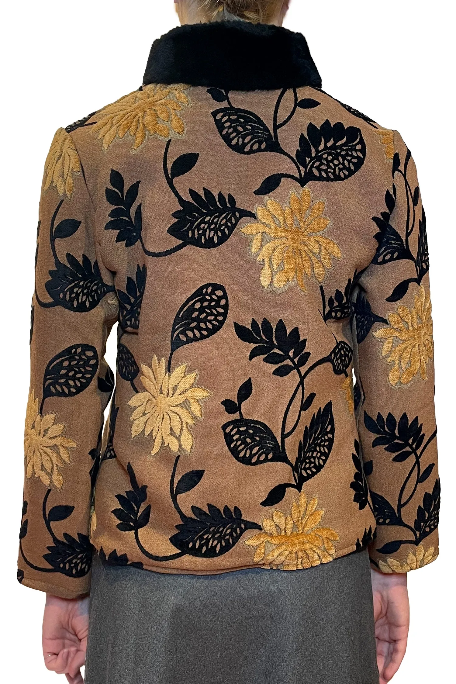 Vintage Scandinavian Chenille Jacquard Jacket sold by Anna Sui product image thumbnail 3